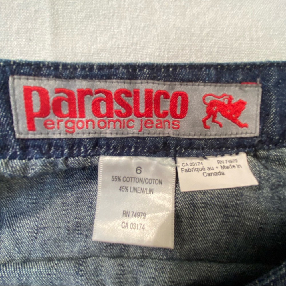 Vintage Parasuco Denim Skirt Camouflage Embroidered Animal Y2K Streetwear Size 6 - Picture 8 of 12